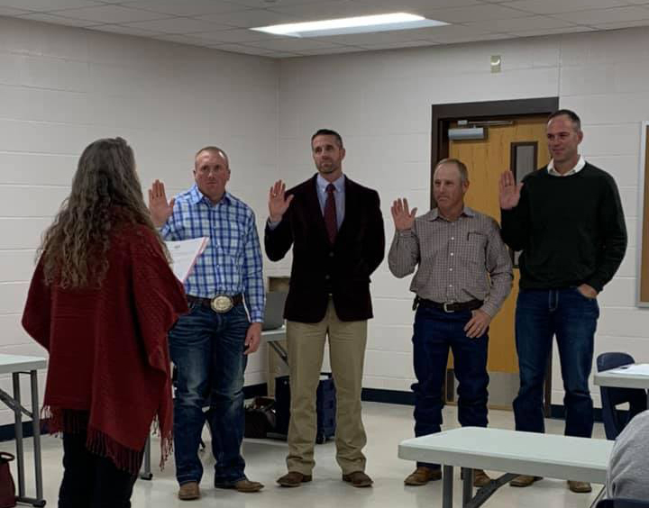 Swearing in of School Board Members