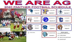 2020 Panther Football Schedule